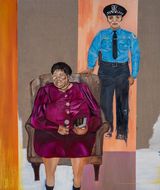 The Pastors Bodyguard by Khaleb Brooks contemporary artwork painting