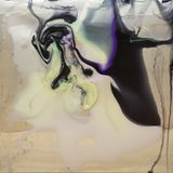 Between the cheeks dreaming of another continent over the horizon gripping swimming in the streets he always watched other mens backsides walking coveting as watchers do by Dale Frank contemporary artwork mixed media painting