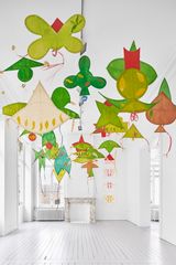 Draw on the wind by Joan Jonas contemporary artwork installation painting