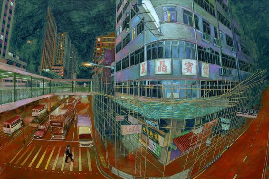 From Beijing with Love 1994 at Mong Kok Road 2011 by Chow Chun Fai contemporary artwork Painting