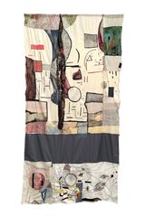 Endless edges by T. Vinoja contemporary artwork painting textile