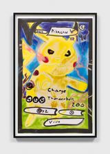 Pikachu by Katherine Bernhardt contemporary artwork print