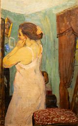 In Front of the Mirror by Mikayil Abdullayev contemporary artwork painting