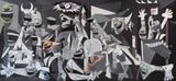 Picasso and I by Yue Minjun contemporary artwork painting
