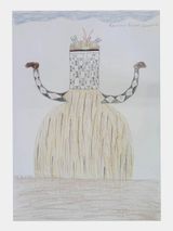 Mascara by Kuiara Kamaiura contemporary artwork drawing