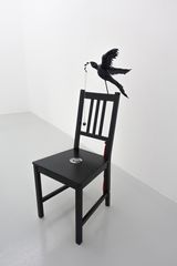 Paradise Bird with Compass by Caroline Rothwell contemporary artwork sculpture