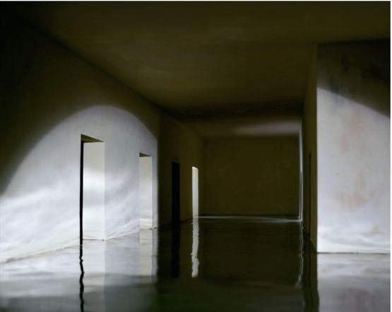 Flooded Hallway by James Casebere contemporary artwork Photography
