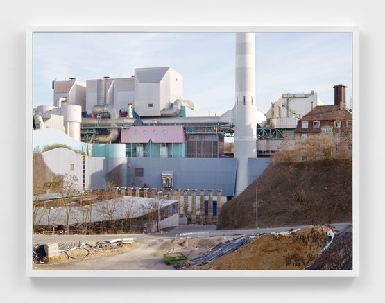 Travertinsaulen Recyclingpark Neckartal Winter by Annette Kelm contemporary artwork Photography