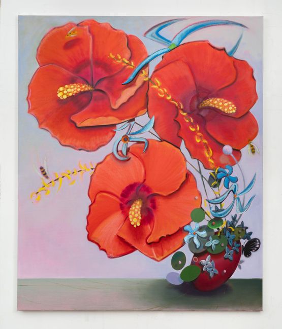 Heavy Hibiscus by Antone Konst contemporary artwork Painting