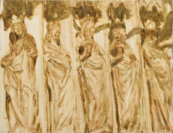 Wise Virgins by Ioana Batranu contemporary artwork Painting