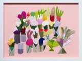 Supermarket Flowers 5 by Erica Van Zon contemporary artwork textile