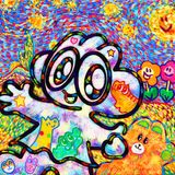 YUM POM under the SKY by Yusuke Toda contemporary artwork painting mixed media
