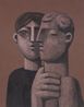 Untitled Man with bust II by Heesoo Kim contemporary artwork Painting