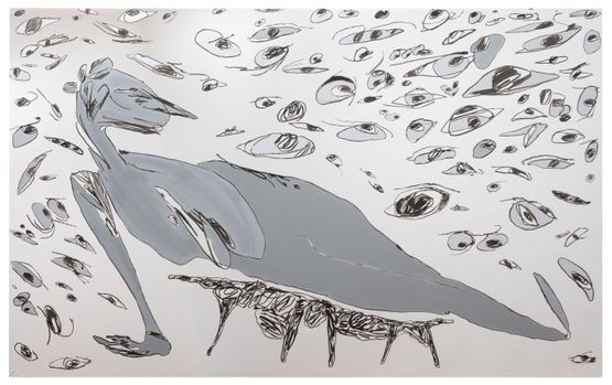 slow ghost the begin again by Tom Polo contemporary artwork Painting