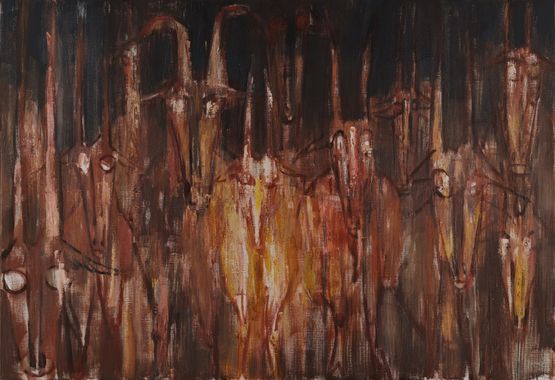 Bright Goats No.2 by Mao Xuhui contemporary artwork Painting