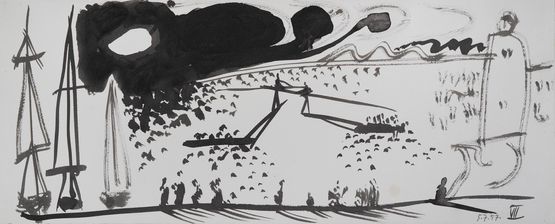 Joutes Lyonnaises Saint-Tropez by Pablo Picasso contemporary artwork Works on Paper