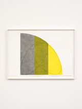 Curved Plane Figure X by Robert Mangold contemporary artwork drawing painting works on paper
