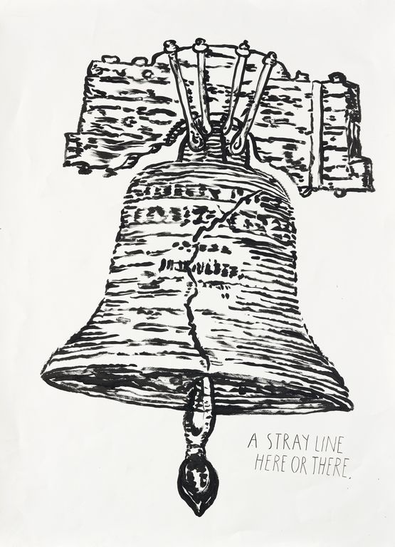 No Title A stray line... by Raymond Pettibon contemporary artwork Works on Paper