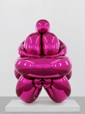 Balloon Venus Hohlen Fels Magenta by Jeff Koons contemporary artwork sculpture