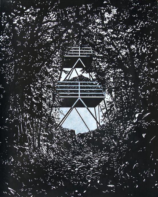 The Tower by Maryanto contemporary artwork Painting