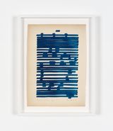 Radical Writings Osmotic Writings page F-1 by Irma Blank contemporary artwork works on paper