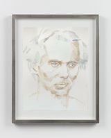 Max Ernst Dada and Surrealist artist husband of Dorothea Tanning by Gillian Wearing contemporary artwork painting works on paper