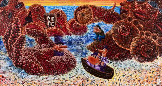 IDOLES ECHOUEES by Herve Di Rosa contemporary artwork Painting