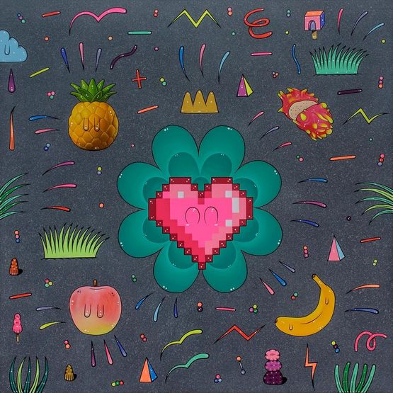 Watering the Thoughts in Our Mind 3 by Rizal Hasan contemporary artwork Painting