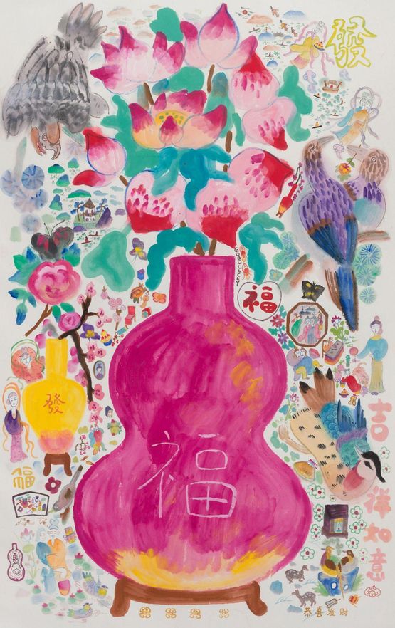 A Clear And Sunny Spring by Wang Mengsha contemporary artwork Works on Paper