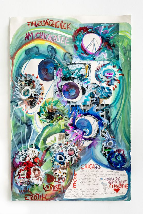 Fingernagelgluck am Chicagosee by Sophie Schmidt contemporary artwork Painting