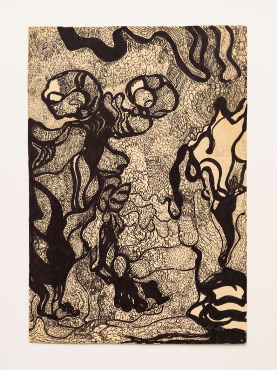 Untitled from the BlackWhite Animals series by Wanda Pimentel contemporary artwork Works on Paper