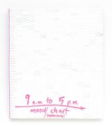 9a.m to 5 .pm. moodbehavioral chart by Ng Joon Kiat contemporary artwork drawing painting