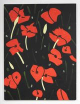 Carnations 3 by Alex Katz contemporary artwork painting works on paper