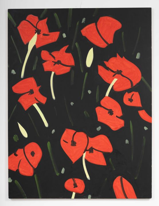Carnations 3 by Alex Katz contemporary artwork Painting