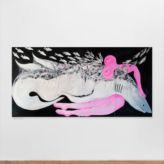 I Rest on Your Hurt I Will Hold You In Another Lifetime by Alymamah Rashed contemporary artwork Painting