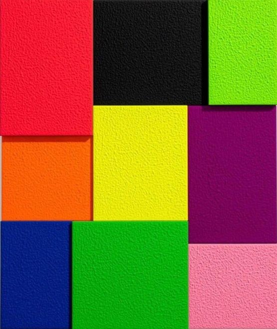 Color Nine Times by Peter Halley contemporary artwork Painting