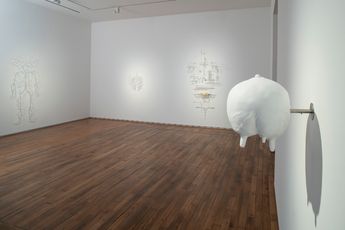 Contemporary art exhibition Prune Nourry Catharsis at Templon 28 Grenier Saint-Lazare Paris France