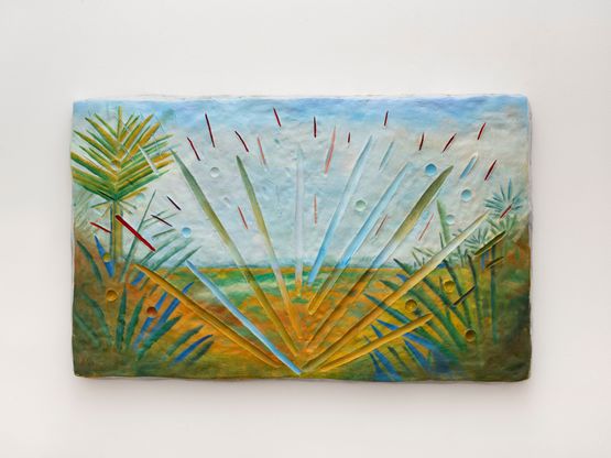 A Guerra do Brasil by Erika Verzutti contemporary artwork Painting