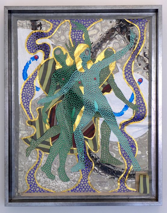 Green Dance by Rohan Wealleans contemporary artwork Painting