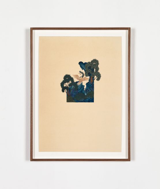 A silent divide by Maha Ahmed contemporary artwork Works on Paper