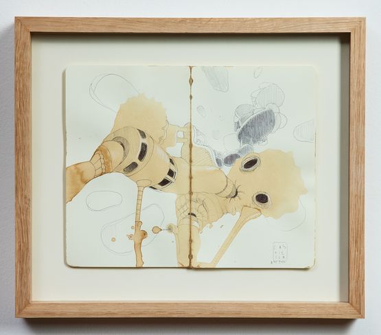Coffee drawing  8 December 2020 by Jose Castiella contemporary artwork Works on Paper