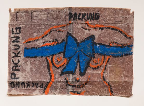 PACKUNG - weiblicher Korper by Chris Reinecke contemporary artwork Painting