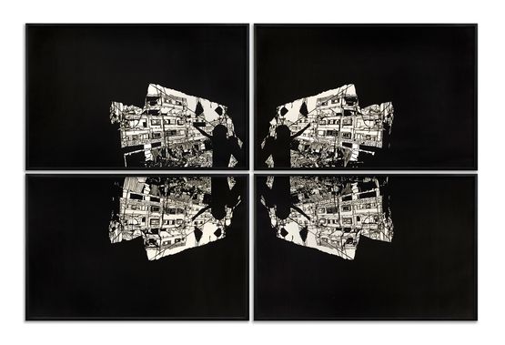 Reminder of Old Patterns of Trust by Noa Yekutieli contemporary artwork Painting