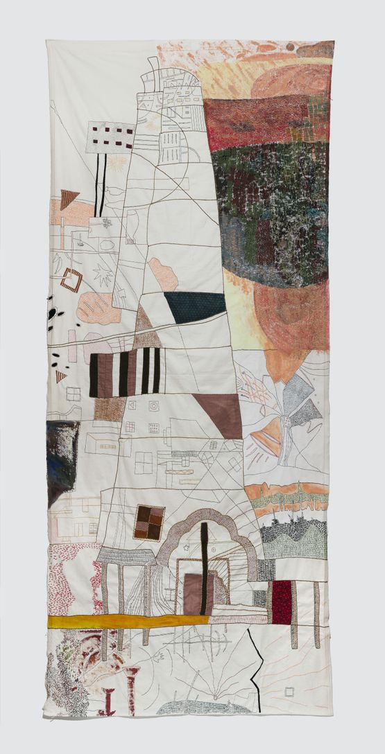 Spatial Symphony by T. Vinoja contemporary artwork Painting