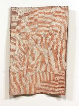 Pink and White by Nyapanyapa Yunupiu contemporary artwork mixed media