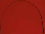 Poured Painting Red Black Red by Ian Davenport contemporary artwork painting