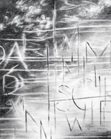 Witterung Worte 1 by Julia Steiner contemporary artwork painting works on paper