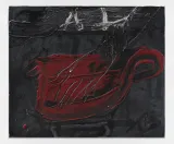 Tassa vermella by Antoni Tapies contemporary artwork painting