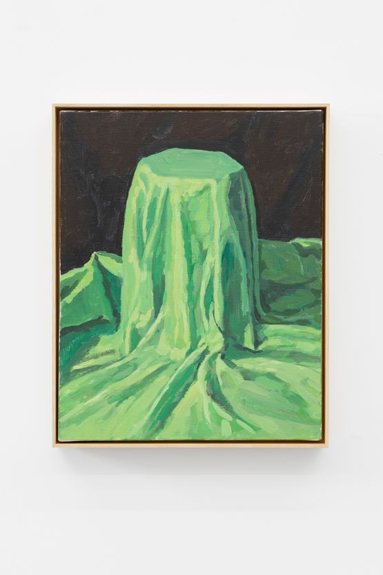 The laster underneath the Green Cloth by Ge Yulu contemporary artwork Painting