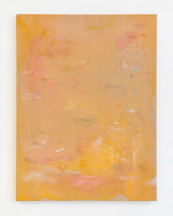 Studio still life orange with spa by Maaike Schoorel contemporary artwork Painting